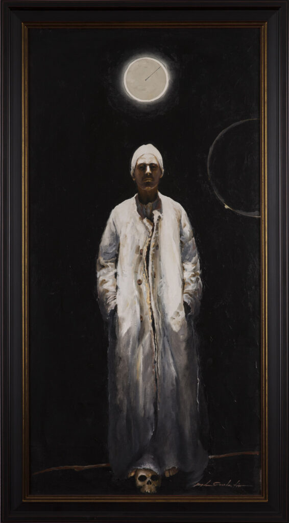 Lecţia despre Cerc by Bogdan Constantin, Oil on canvas