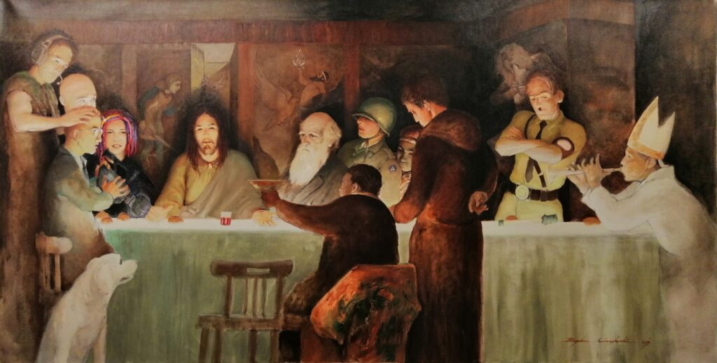 The Last Supper by Bogdan Constantin, Oil on canvas